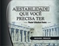 CD - A ESTABILIDADE QUE VOCÊ PRECISAR TER 
